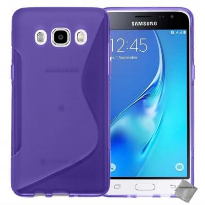 Housse etui coque pochette silicone gel fine pour Samsung Galaxy J7 (2016) - MAUVE