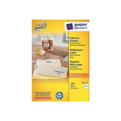 Avery Zweckform 3653 - etiketten voor meervoudige doeleinden - 1400 etiket(ten)