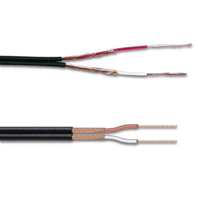 Cable Cote A Cote Blinde 2x0.14 - Noir, Longueur : 100m Sur Rouleau