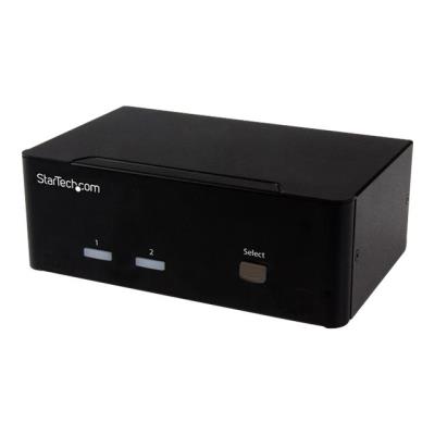 StarTech.com 2-port KVM Switch with Dual VGA and 2-port USB Hub - USB 2.0 - KVM / audio / USB switch - 2 poorten - desktop