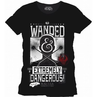 FANTASTIC BEASTS - T-Shirt Wanted Extremely Dangerous (L)