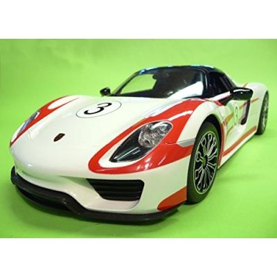 Jamara 404582 - porsche 918 spyder race 1 14 blanc 40mhz
