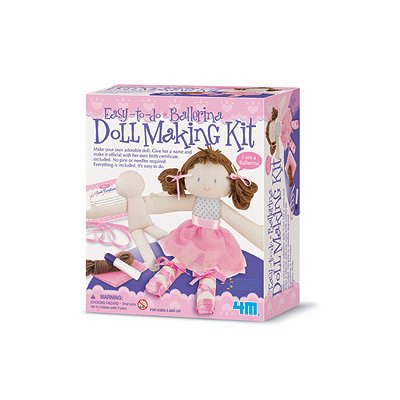 4M - Kidz Labs - Poupée de chiffon - Kit Ballerine
