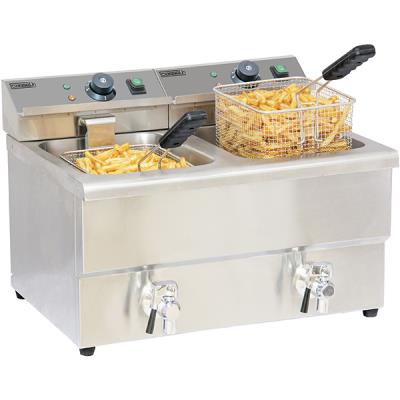 Friteuse électrique 2x8l Casselin CFEV82