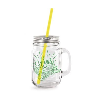 Mug verre avec paille - Mojito - 440 ml