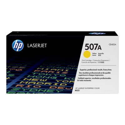 HP 507A - geel - origineel - LaserJet - tonercartridge (CE402A)