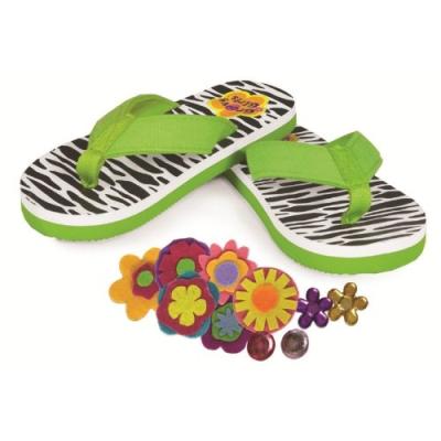 MANHATTAN TOY - 145660 - KIT DE LOISIR CRÉATIF - GROOVY GIRLS - FLIP FLOPS À DÉCORER