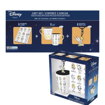 ABYstyle - Disney - Peter Pan - Coffret Cadeau - Fée Clochette - Mug 320 ML + Porte-clés + Cahier