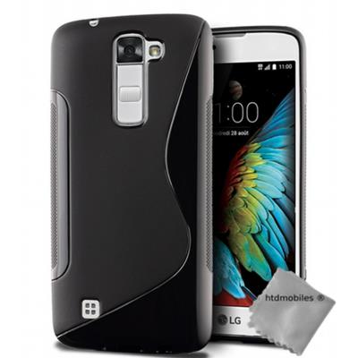 Housse etui coque pochette silicone gel fine pour LG K10 - NOIR