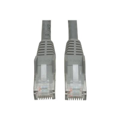 Tripp Lite 10ft Cat6 Gigabit Snagless Molded Patch Cable RJ45 M/M Gray 10' - verbindingskabel - 3 m - grijs