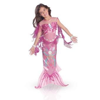 Set Déguisement Sirène Pour Fille – Collier, Boucles D’oreilles, Bracelet, Bague Et Sac à Paillettes – Accessoires Fête Et Cadeau