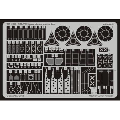 MAQUETTE SM 79 SPARVIERO EXT.ITALER/72 EDUARD 72406