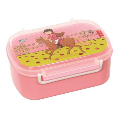 SIGIKID Fille, Boîte à Goûter avec Motifs Colorés, Gina Galopp, Rose, 25006
