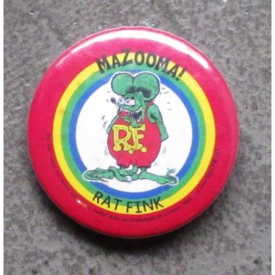 badge rat fink mazooma ideal casquette kustom pins rock