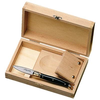 Laguiole jean dubost 98/11696 coffret sabot cale huître + couteau huître laguiole abs noir