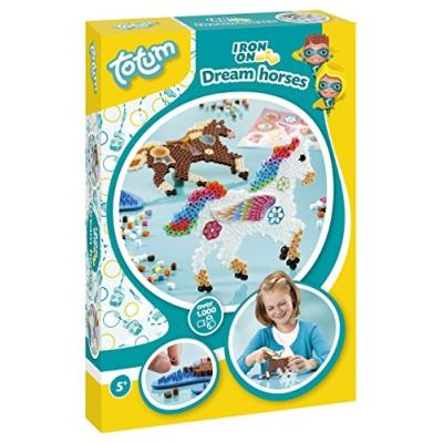 Totum - Bj29712 - Kit Créatif - Perles À Repasser Chevaux