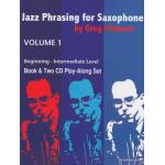 Partitions jazz&blues JAZZ STUDIO FISHMAN G. - JAZZ PHRASING FOR SAXOPHONE VOL. 1 + 2 CD'S Saxophone