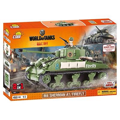 Cobi - 3007 - sherman a1/firefly - 2 en 1 - vert