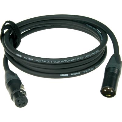 Accessoires guitares KLOTZ M5FM06 M5 MICROPHONE HAUT DE GAMME NOIR 6 M Cables microphone