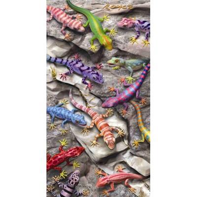 Puzzle 3d 32 pièces : magna puzzle portrait : geckos