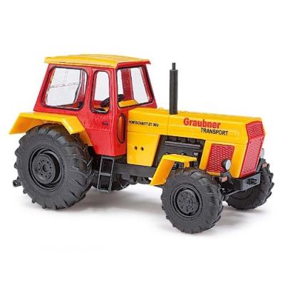 BUSCH VOITURES - BUV42824 - MODÉLISME - TRACTEUR FORTSCHRITT ZT 303 TRANSPORT - GRAUBNER 1967