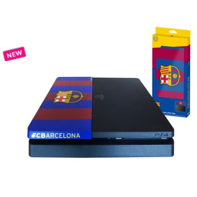 Subsonic - façade (coque de personnalisation) pour ps4 slim - faceplate de customisation pour playstation 4 slim - licence officielle fcb fc barcelone