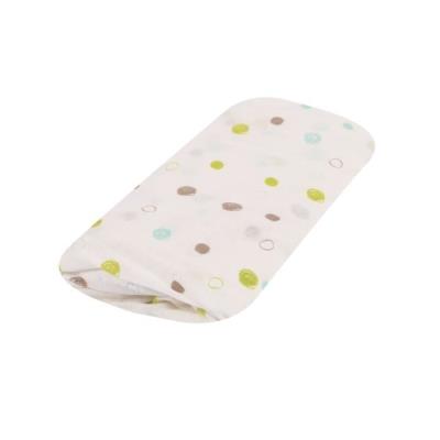 Doux nid drap-housse blanc imprimé pois pandi panda 60x120 cm