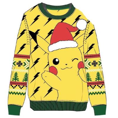 POKEMON - Christmas Pikachu - Pull de Noël (M)
