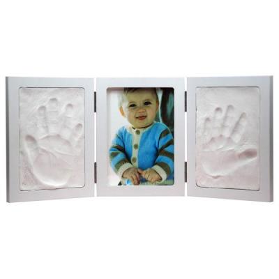 Coffret cadre empreintes pied-main bébé