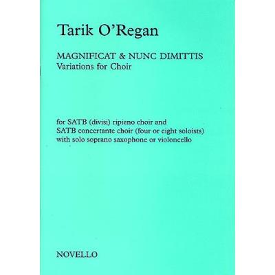 Partitions classique NOVELLO MAGNIFICAT AND NUNC DIMITTIS - VARIATIONS FOR CHOIR - SOPRANO SAX Choeur et ensemble vocal