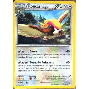 carte Pokémon 77/106 Roucarnage 130 PV - RARE Xy ...