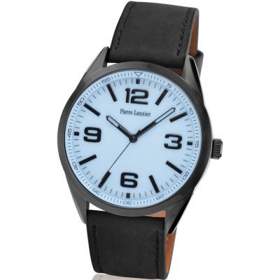 Montre Pierre Lannier 212D403 - Montre Cuir Noire Mode Homme