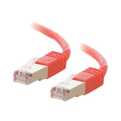 C2G Cat5e Booted Shielded (STP) Network Patch Cable - verbindingskabel - 1 m - rood