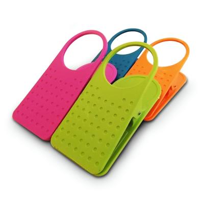 Support à verre pour table pince géante rouge