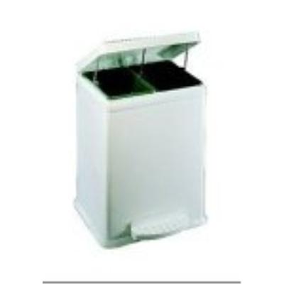 WESCO 380411-01 POUBELLE ÉCOLOGIQUE 2 X 10 L BLANC