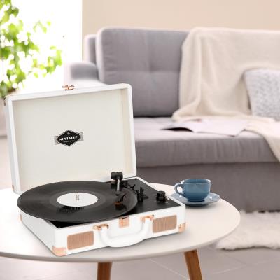 Platine Vinyle auna Peggy Sue rétro LP USB AUX - blanc - Platine vinyle -  Achat & prix