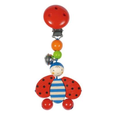 HEIMESS - 734460 - HOCHET - JOUET AVEC CLIP - COCCINELLE