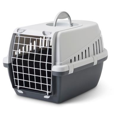 Savic - Panier de Transport Trotter Anthracite pour Chat - 49x33x30cm