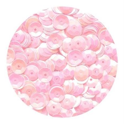 Sequins 6mm rose irisé x 500