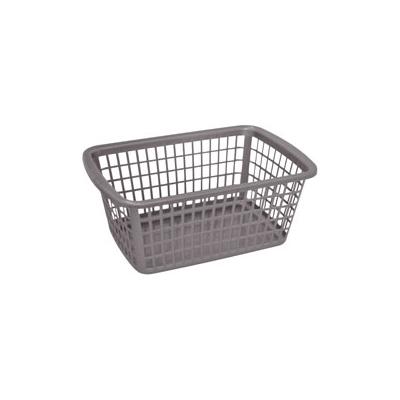Aluminium et plastiq corbeille rangement 36x25x15 silver