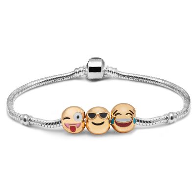 SHOP-STORY - Bracelet 3 Emojis plaqué or
