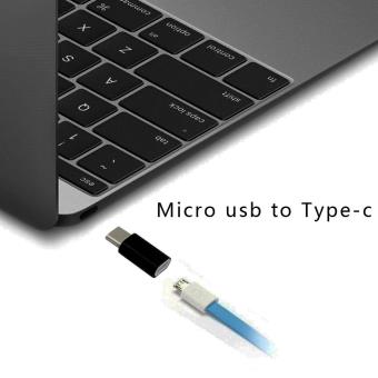CABLING Adaptateur USB type C male vers micro USB femelle Noir, pour Apple  MacBook 2015, Google Chromebook Pixel 2015, One plus 3 , Huawei P9 