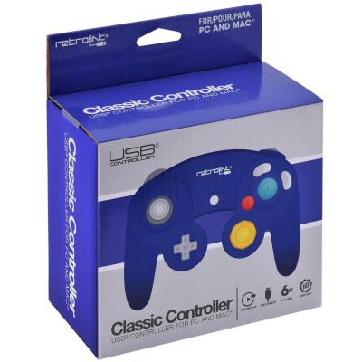 GameCube - Manette USB retroLink bleue Vers PC/Mac