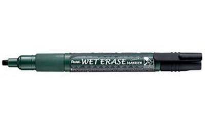 Pentel - marqueur décoratif WET ERASE SMW26, pointe biseautée, orange, marqueur craie