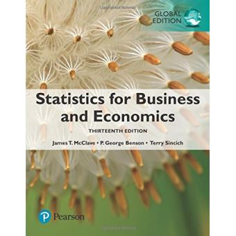 Statistics For Business And Economics, Global Edition - [Livre En VO ...