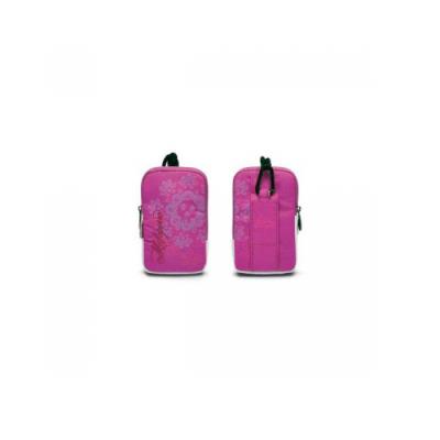 Pochette Maloperro rose skull/flowers rose mauve pour iPhone 3g 3gs iPhone 4/4S