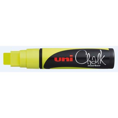Marqueur craie Pte rectangulaire extra-large CHALK Marker PWE17K 15mm Jaune Fluo