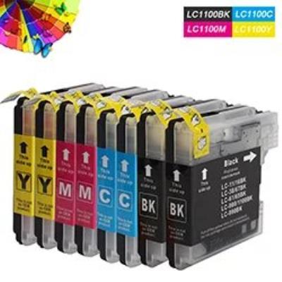 Lot De 4 Cartouches D'encre Compatibles Brother LC980/LC1100 - Pour DCP145C, DCP165C