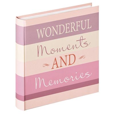 Walther Album Photo Moments Design, Design Wonderful, 30 x 30 cm Album, Impression Artistique, Rose, 30 x 5 x 31 cm