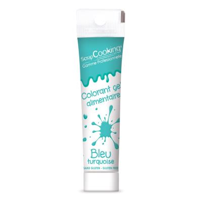 Colorant alimentaire gel - Bleu turquoise - Scrapcooking